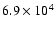 $6.9\times10^{4}$
