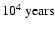 $10^4~{\rm years}$