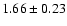 $1.66\pm
0.23$