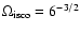 $\Omega _{\rm isco}=6^{-3/2}$