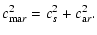 $\displaystyle c_{{\rm ma}r}^2 = c_s^2 + c_{{\rm a}r}^2.$