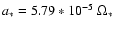 $a_*=5.79*10^{-5}~\Omega_*$