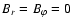 $B_r=B_\varphi=0$
