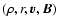 $(\rho,r,\vec{v},\vec{B})$