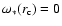 $\omega_*(r_{\rm c})=0$