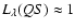 $L_{\lambda}(QS) \approx 1$