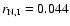 $r_{\rm N,I} = 0.044$