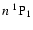 ${n}~^1{\rm P}_1$