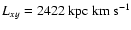 $L_{xy}=2422~\rm {kpc~km~s^{-1}}$