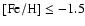 ${\rm [Fe/H]\le -1.5}$
