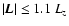 ${\vert{\vec L}\vert \le 1.1~L_z}$