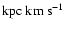$\rm {kpc~km~s^{-1}}$
