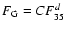 $F_{\rm G}=CF_{35}^d$