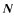 $\vec{N}$