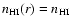 \(n_{\rm HI}(r)=n_{\rm HI}\)