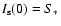 \(I_{\rm s}(0)=S_*\)