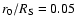 \(r_0/R_{\rm S}=0.05\)