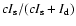 \(cI_{\rm s}/(cI_{\rm s}+I_{\rm d})\)