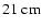 \(21~{\rm cm}\)