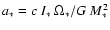 $a_* = c~ I_* ~
\Omega_*/ G~ M_*^2$
