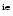 $^{\rm ie}$