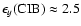 $\epsilon_y({\rm CIB}) \approx 2.5$