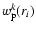 $w_{\rm p}^k(r_i)$