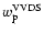 $w_{\rm p}^{\rm VVDS}$
