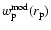 $w_{\rm p}^{\rm mod}(r_{\rm p})$