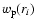 $w_{\rm p}(r_i)$