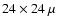 $24\times24~\mu$