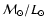 ${\cal M}_{\odot}/L_{\odot}$