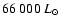 $66~000~L_{\odot}$