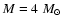 $M=4~M_{\odot}$
