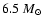 $6.5~M_{\odot}$