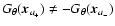 $G_{\theta } ( {\vec x}_{a_+}) \neq - G_{\theta } ( {\vec x}_{a_-})$