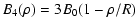 $\displaystyle B_4(\rho) = 3B_0 (1-\rho /R)$