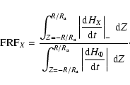 \begin{displaymath}%
{\rm FRF}_X = {\ensuremath{\mathchoice {\displaystyle\frac{...
...{\Phi}}{{{\rm d}} t}}
}}\right\vert {\ {\rm d}} Z}}
} }\cdot
\end{displaymath}