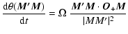 $\displaystyle {\ensuremath{\mathchoice {\displaystyle\frac{{{\rm d}} \theta (\v...
...vert^2}}
{\frac{\vec{M'}\vec{M} \cdot {\vec O_+}\vec{M}}{\vert MM'\vert^2}}
} }$