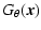 $\displaystyle %
G_{\theta }(\vec{x})$