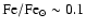 ${\rm Fe/Fe_{\odot}}\sim 0.1$