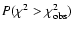 $P(\chi^{2}>\chi^{2}_{\rm obs})$