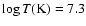 $\log T {\rm (K)} = 7.3$