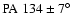 ${\rm PA}~134 \pm 7 \hbox{$^\circ$ }$
