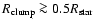 $R_{\rm
clump} \ga 0.5 R_{\rm star}$