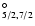 $^\circ_{5/2,7/2}$
