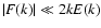 $\vert F(k)\vert\ll2kE(k)$