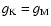 $g_{\rm K}=g_{\rm M}$