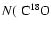 $N(~\hbox{C}^{18}\hbox{O}$