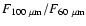 $F_{100~\rm\mu m}/F_{60~\rm\mu m}$